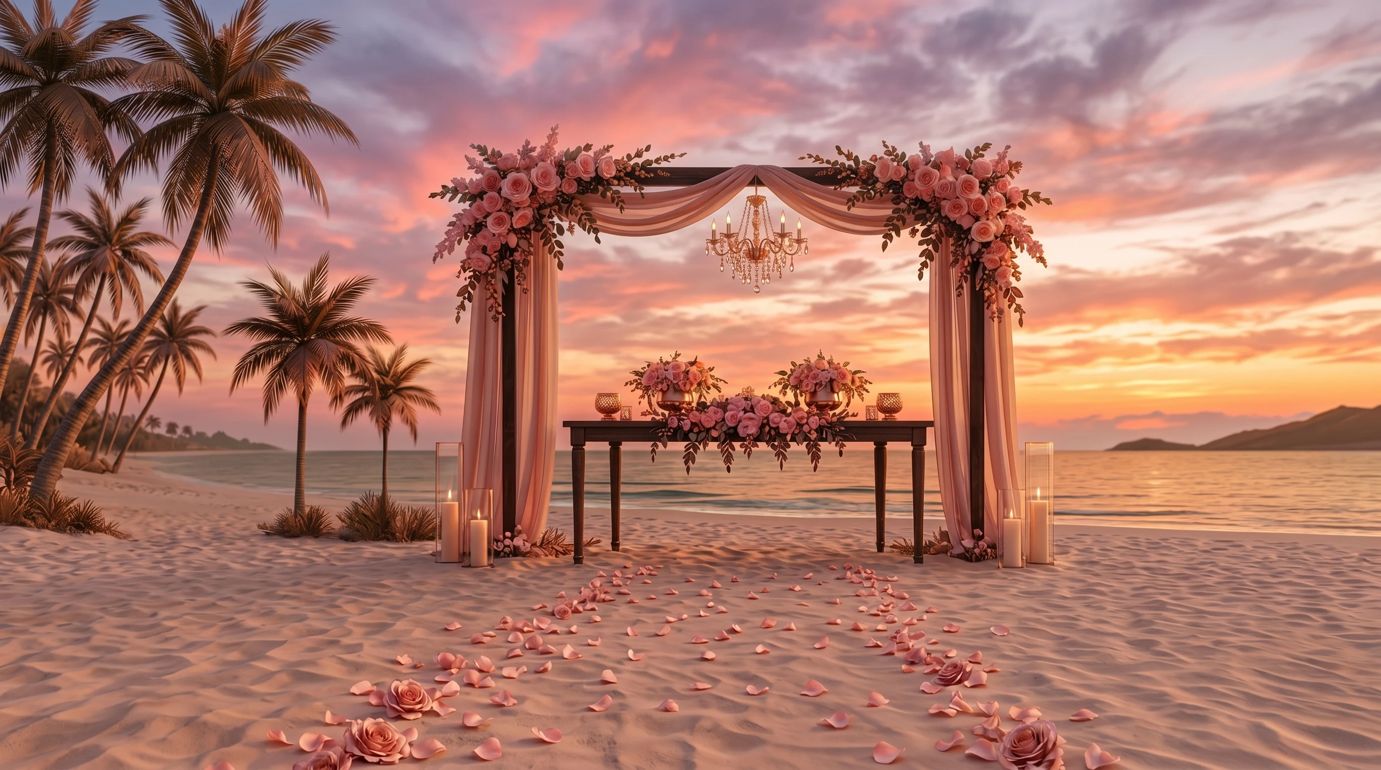 O altar — como ficou no dia